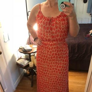 Banana Republic Orange Maxi Dress- Sz 8